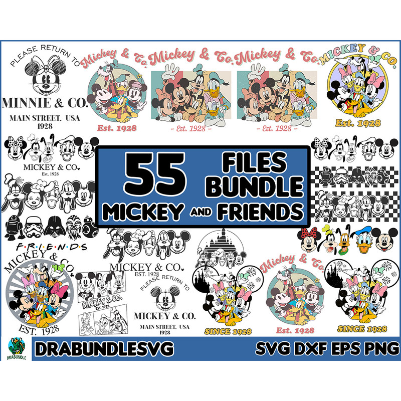 Bundle Mouse And Friends Svg, Friend Svg, Magical Kingdom Svg, Family Trip, Mouse Clipart, Vacay Mode Svg Png Files For Cricut Sublimation.jpg