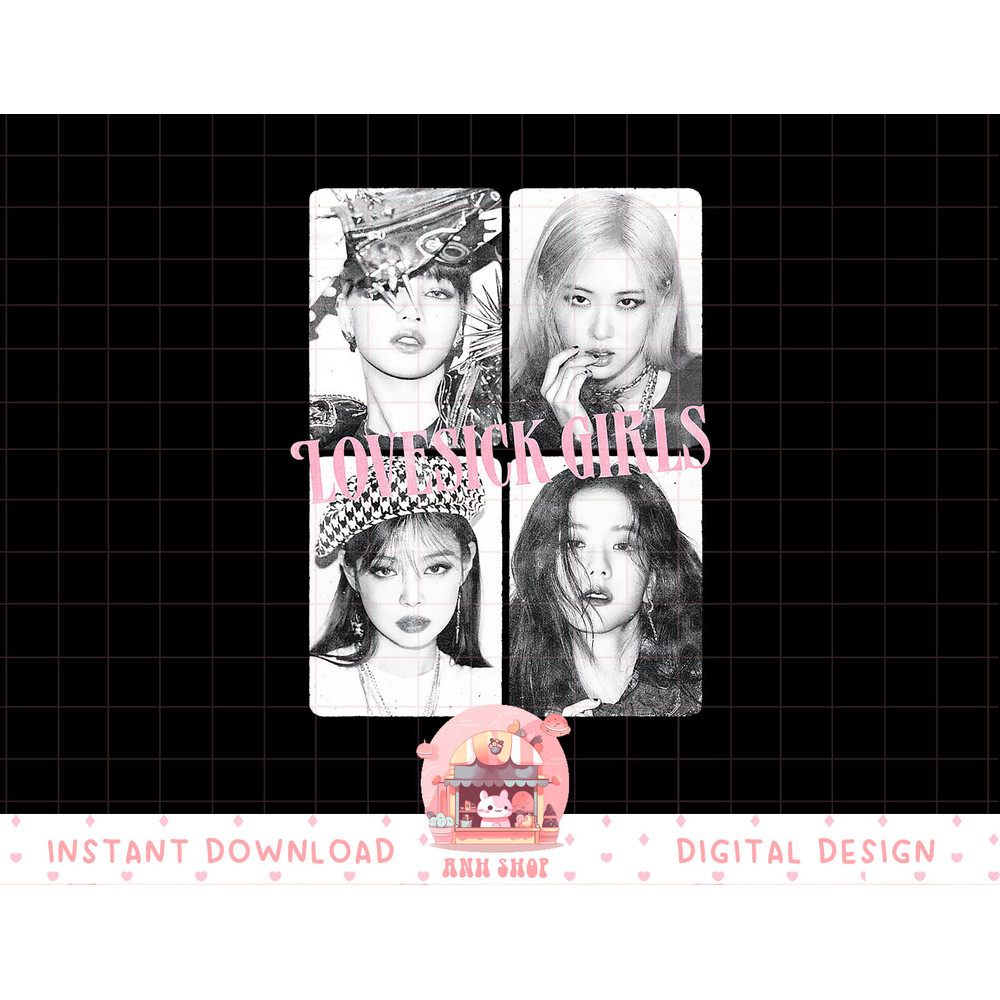 Official BLACKPINK LOVESICK GIRLS Black Short Sleeve png, sublimation copy.jpg