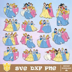 Disney Princess Svg, Princess Svg, Disney Svg, Cricut, Cut Files, Clipart, Silhouettes, Printable, Vector, Digital Files