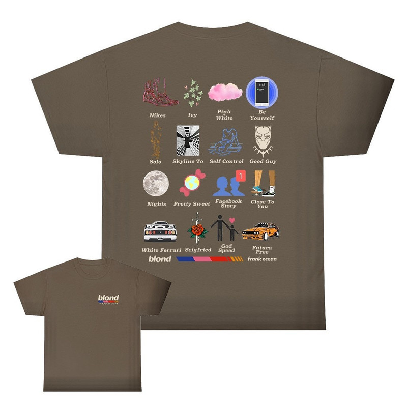 Frank Ocean BLOND Album Short Sleeve T Shirt Blond t shirt Gift Vintage look - 3.jpg