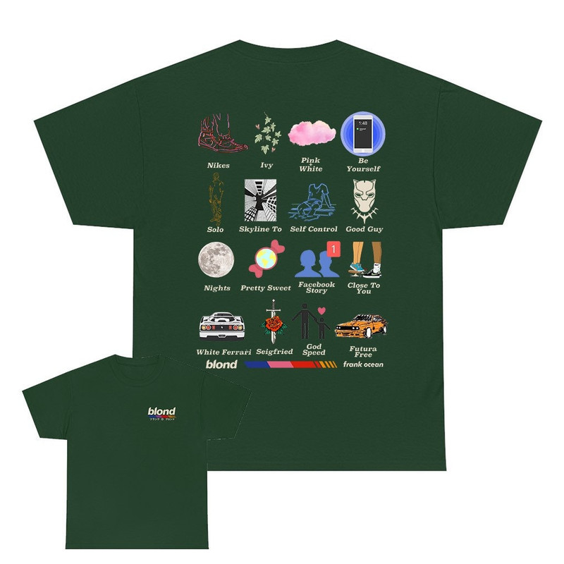 Frank Ocean BLOND Album Short Sleeve T Shirt Blond t shirt Gift Vintage look - 4.jpg