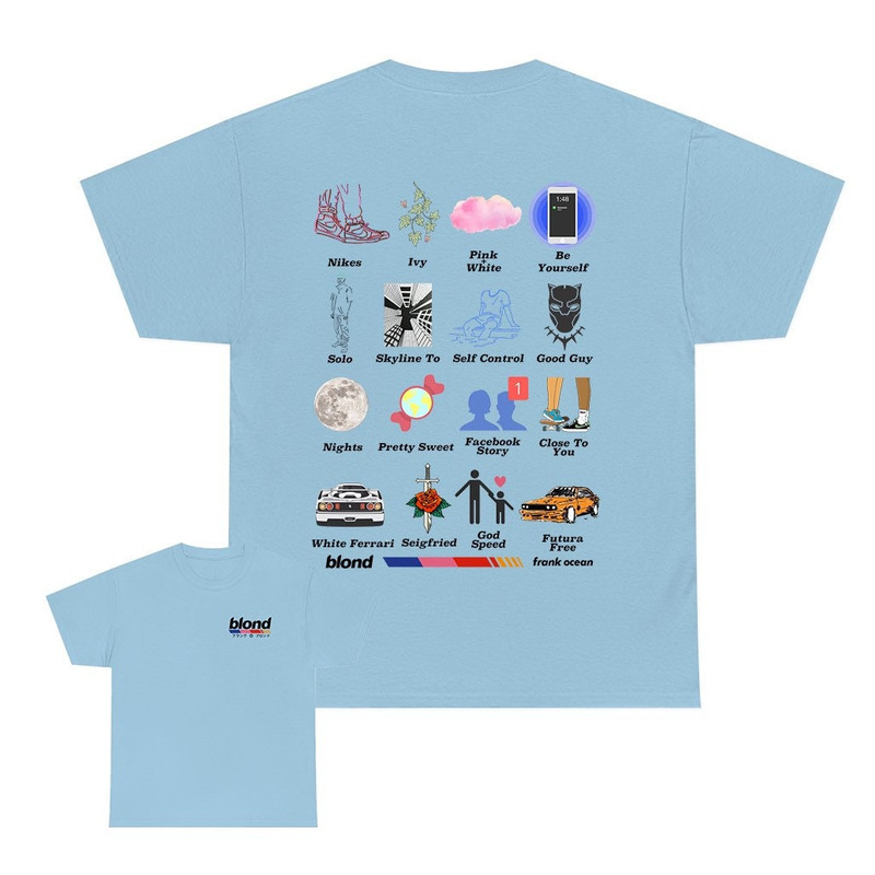 Frank Ocean BLOND Album Short Sleeve T Shirt Blond t shirt Gift Vintage look - 5.jpg