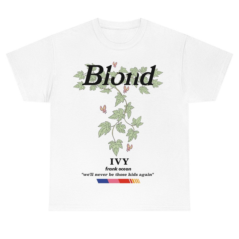 Frank Ocean BLOND IVY Short Sleeve Front Design T Shirt blond album blonded music gift cool gift ideas - 3.jpg