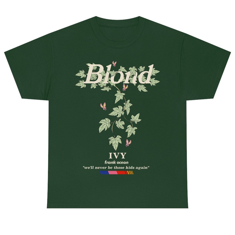 Frank Ocean BLOND IVY Short Sleeve Front Design T Shirt blond album blonded music gift cool gift ideas - 4.jpg