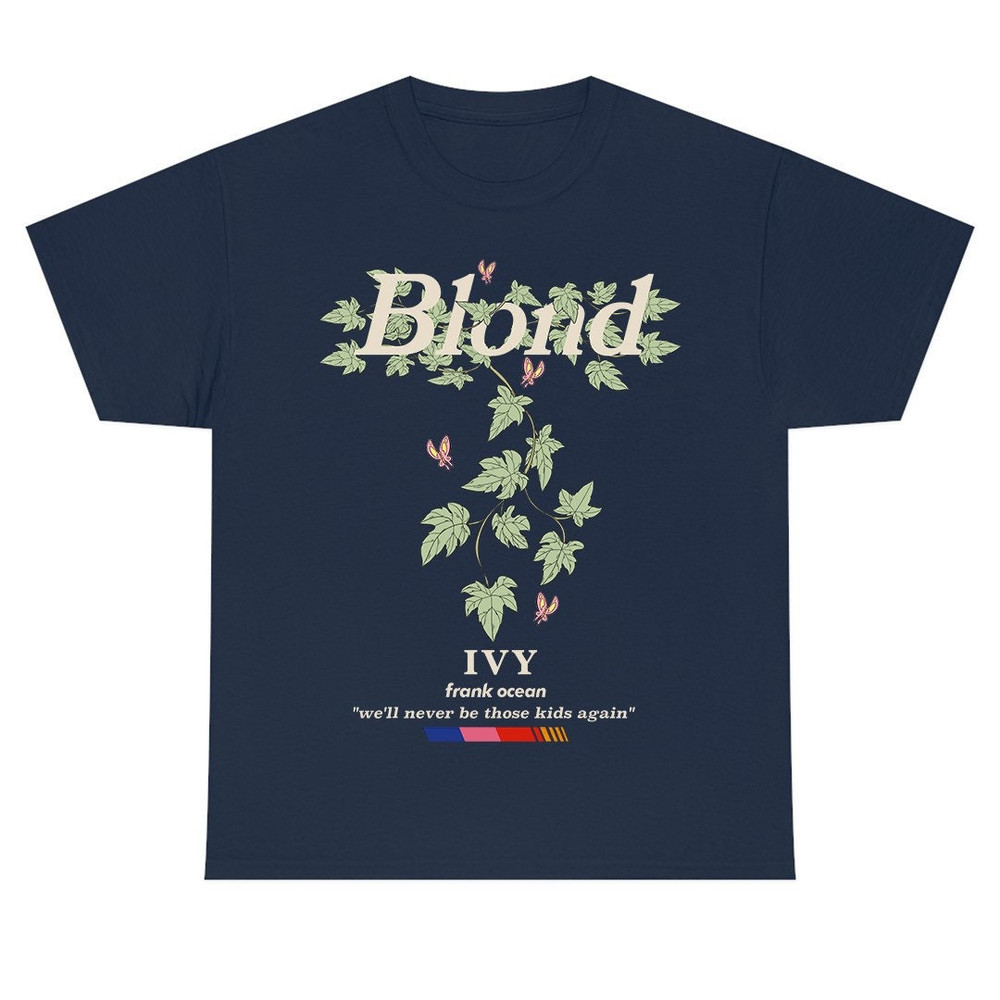 Frank Ocean BLOND IVY Short Sleeve Front Design T Shirt blond album blonded music gift cool gift ideas - 5.jpg