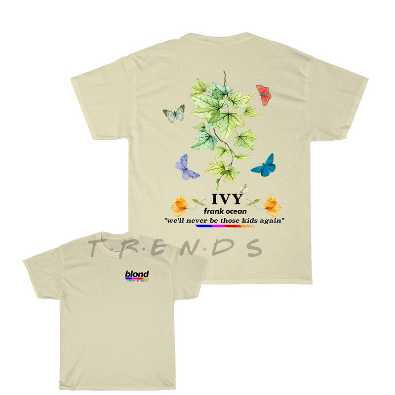 Frank Ocean BLOND IVY Watercolour Art Short Sleeve T Shirt Blond t shirt Gift Vintage look - 2.jpg