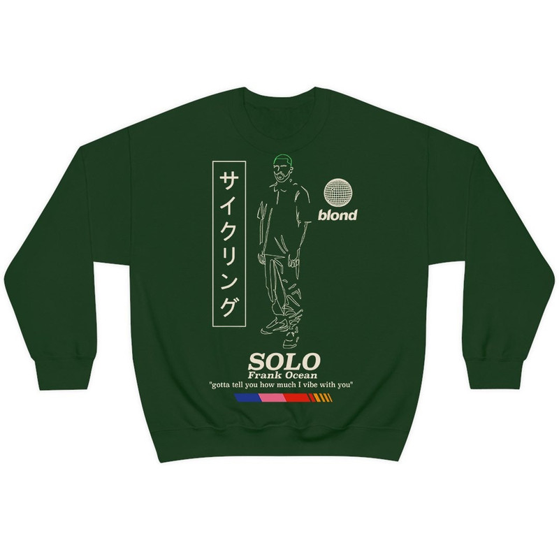 Frank Ocean BLOND SOLO Sweatshirt blond album blonded music gift cool gift ideas Trends Exclusive - 4.jpg