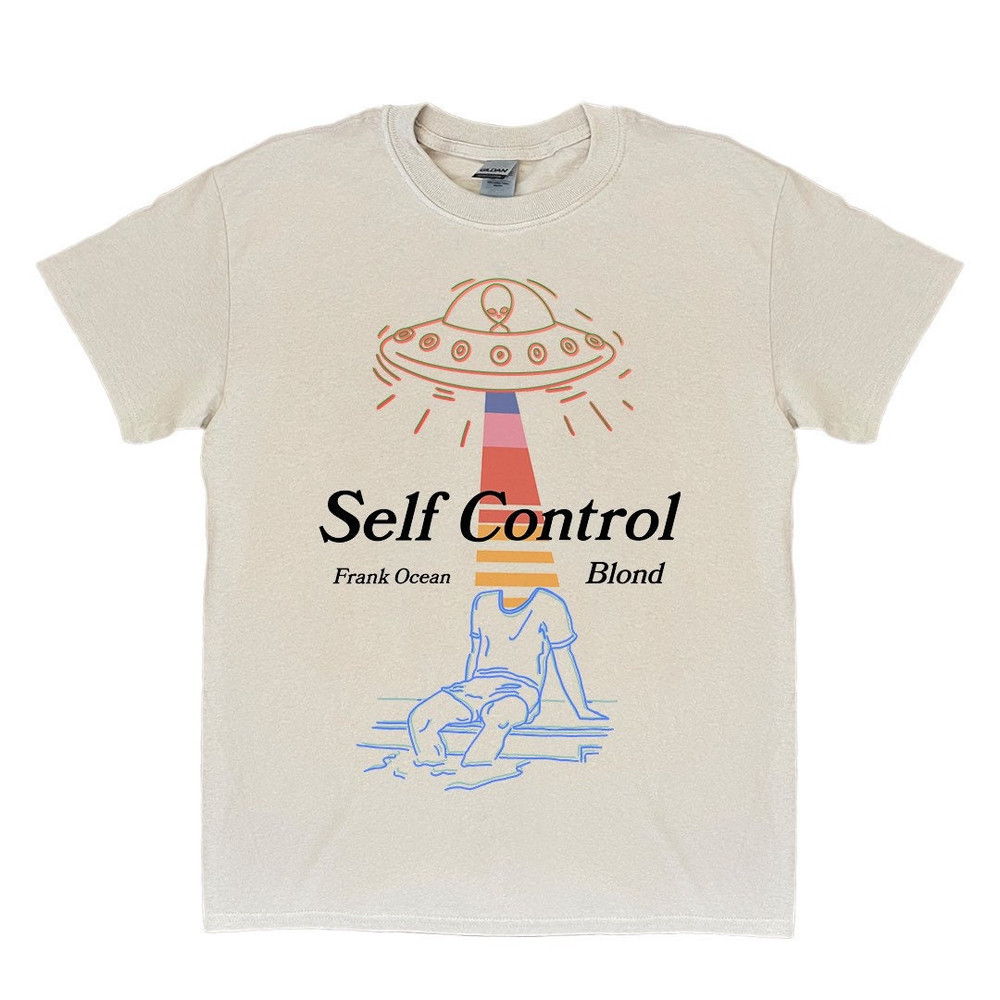 Frank Ocean BLOND UFO Self Control Short Sleeve Shirt blond album music gift vintage style tee Blonded Trends Original Design - 2.jpg