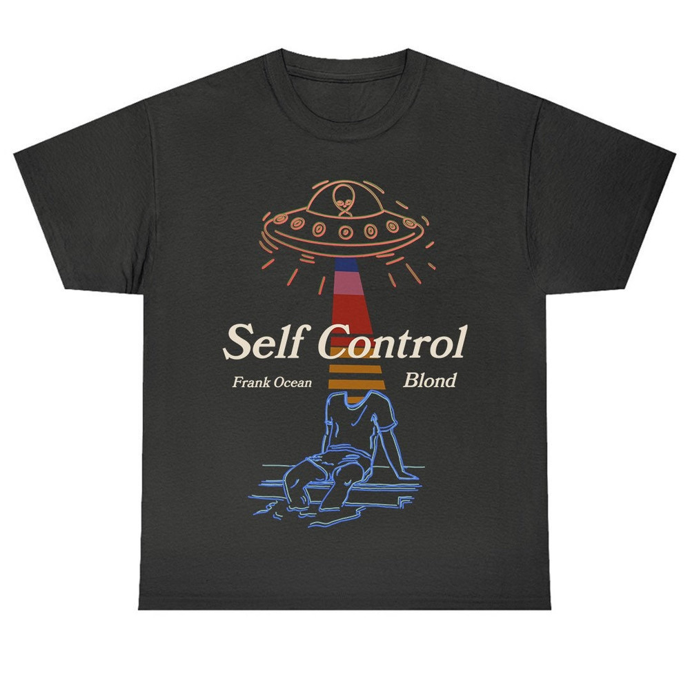 Frank Ocean BLOND UFO Self Control Short Sleeve Shirt blond album music gift vintage style tee Blonded Trends Original Design - 3.jpg