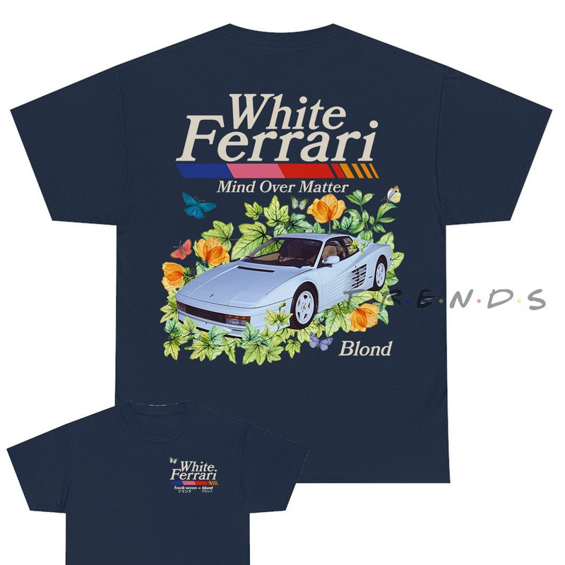 Frank Ocean BLOND WHITE FERRAR! Plants Short Sleeve Shirt blond album music gift vintage style tee Blonded Trends Original Design - 4.jpg