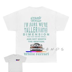 Frank Ocean BLOND WHITE FERRAR Short Sleeve T Shirt , Blond t shirt , Gift , Vintage look , Trends Original Design