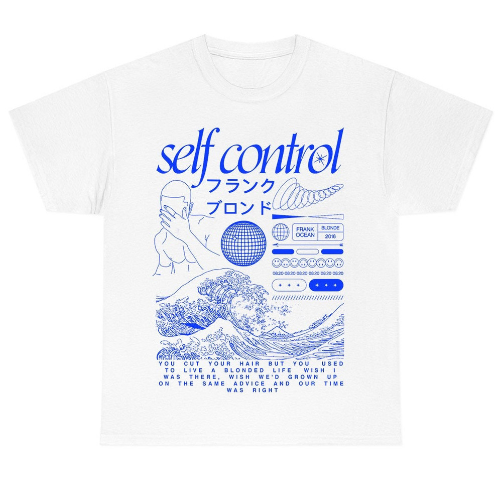 Frank Ocean SELF CONTROL Short Sleeve Shirt blond album music gift vintage style tee Blonded Trends Original Design - 1.jpg