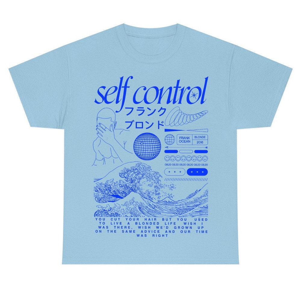 Frank Ocean SELF CONTROL Short Sleeve Shirt blond album music gift vintage style tee Blonded Trends Original Design - 4.jpg