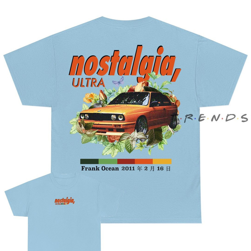NOSTALGIA ULTRA Front & Back Design Short Sleeve Shirt blond album music gift vintage style tee Blonded Trends Original Design - 5.jpg
