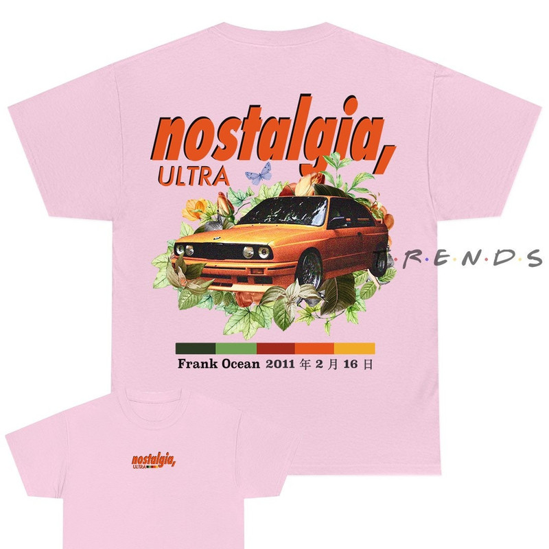 NOSTALGIA ULTRA Front & Back Design Short Sleeve Shirt blond album music gift vintage style tee Blonded Trends Original Design - 6.jpg