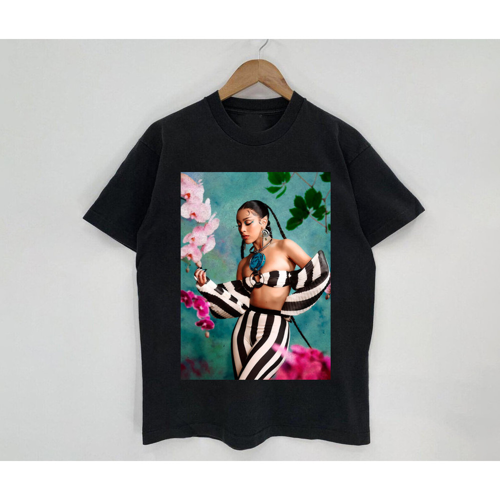 Doja Aesthetic Shirt, DojaCat Photoshoot T-Shirt, Doja Unisex Black Shirt, Music Rap Shirt, Vintage 90s Inspired, Retro Bootleg Style - 1.jpg