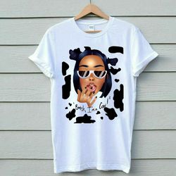 dojacat shirt, doja b tch im a cow t-shirt, doja rap tee , music singer rapper white shirt, vintage 90s inspired, retro
