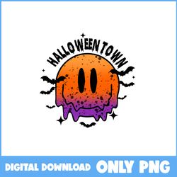 halloweentown png, smiley face monster png, ghost png, retro halloween png, halloween png, cartoon png, png digital file