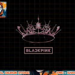 official blackpink the album crown black png, sublimation copy