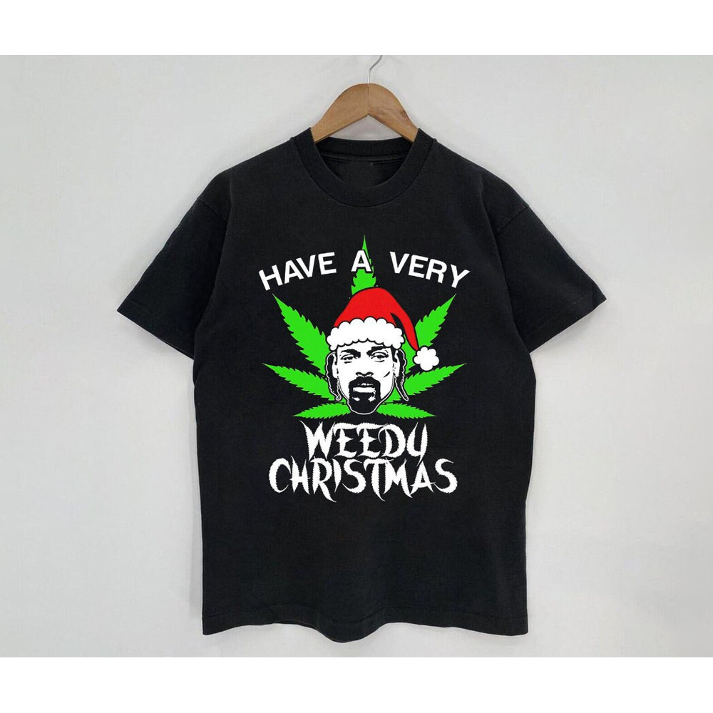 Snoop Have A Very Christmas Shirt, Rapper Snoop Funny TShirt, Snoop Unisex Black Shirt, Rapper Hiphop Music Shirt, Happy Christmas - 1.jpg