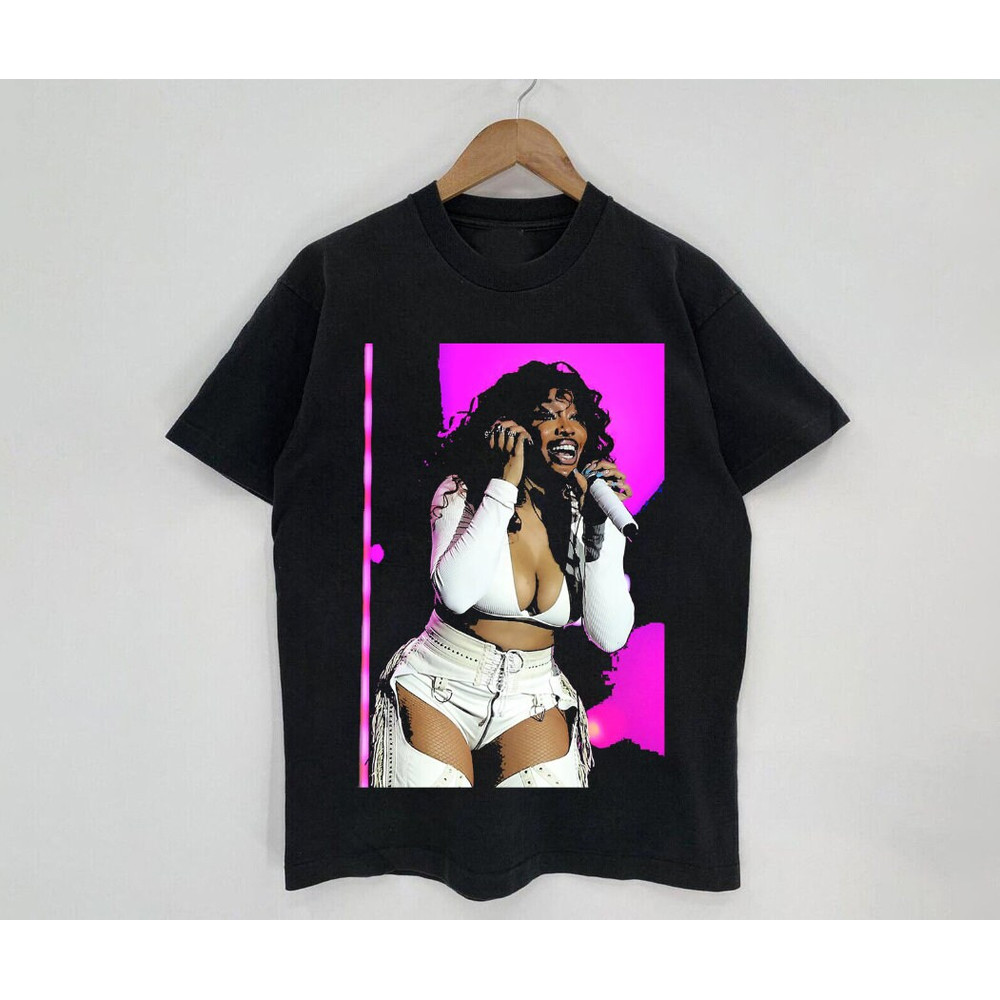 SZA Sexy Tour 2022 Vintage Shirt, Sza New Album Black T-Shirt, Sza Shirt, Music Singer Rapper Shirt, Gift For Fan, Vintage Style Shirt - 1.jpg