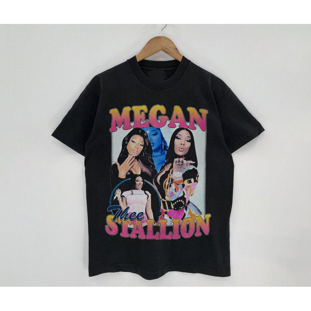 Vintage Style Megan Shirt, Megan Retro 90s Black T-Shirt, Megan Shirt, Music RnB Hiphop Rapper Shirt, Gift For Fan, Vintage Style Shirt - 1.jpg