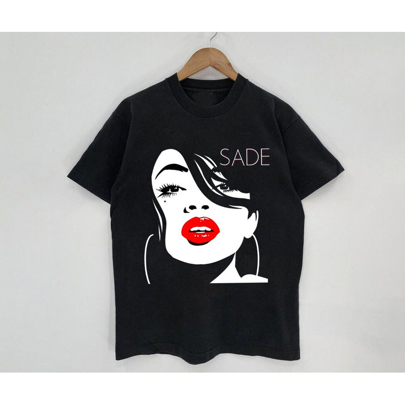 New SADE Adu Minimal Shirt, Sade Tour Concert 2023 Black T-Shirt, Retro Sade Shirt, Music Singer Rapper Shirt, Vintage Style Shirt - 1.jpg