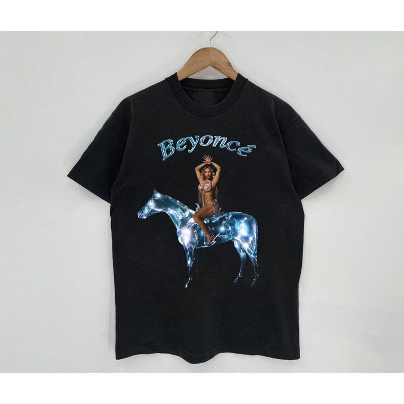 Renaissance Tour Beyonce 2023 Shirt, Retro Beyonce Unisex Black T-Shirt, Beyonce Shirt, New Album T-shirt, Music T-Shirt, Concert Fan Shirt - 1.jpg