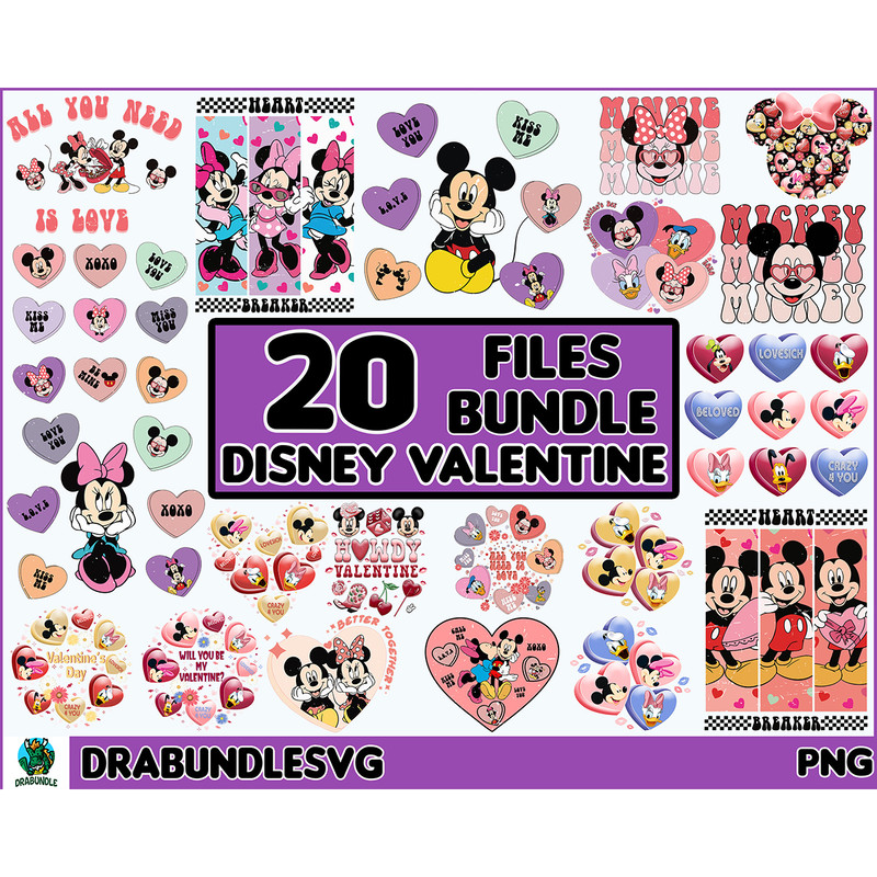 20 Happy Valentine's Day Png, File Valentine Bundle Png, Cartoon Character Design Png, Digital Download, Valentine's Day PNG High quality, Instant download.jpg