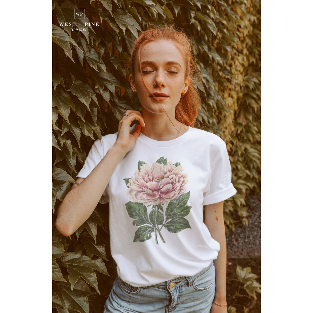 Flower Graphic tshirt Floral Graphic Tee Wildflower Shirt for women Vintage Style Aesthetic Clothing Oversized style - 3.jpg