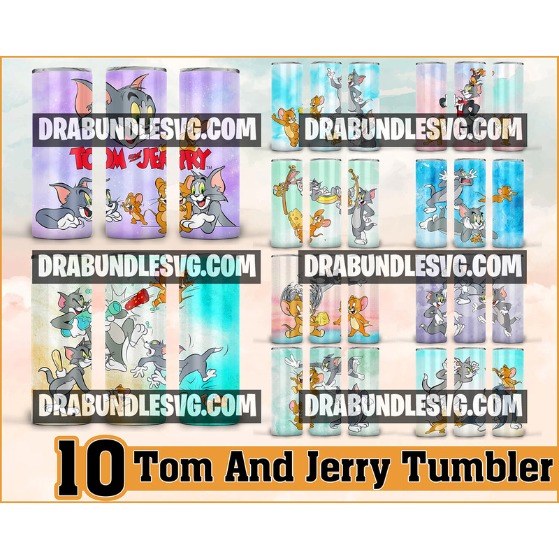 10 Tom and Jerry Cartoon 20 oz Tumbler PNG Skinny Tumbler Glitter 20oz Wrap Sublimation Tom & Jerry Cartoon 20 oz Tumbler PNG Design Success .jpg