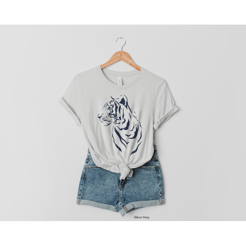 Tiger Graphic Tee Shirt Women's Oversized T-Shirt Tropical Jungle Vintage Tee Get em Tiger Gift for her - 4.jpg