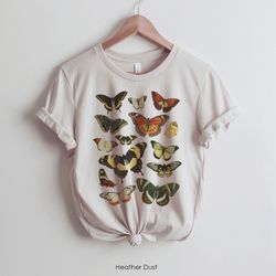 vintage style butterfly graphic tee shirt for women , oversized t-shirt , boho shirt monarch butterfly lover shirt , t-s