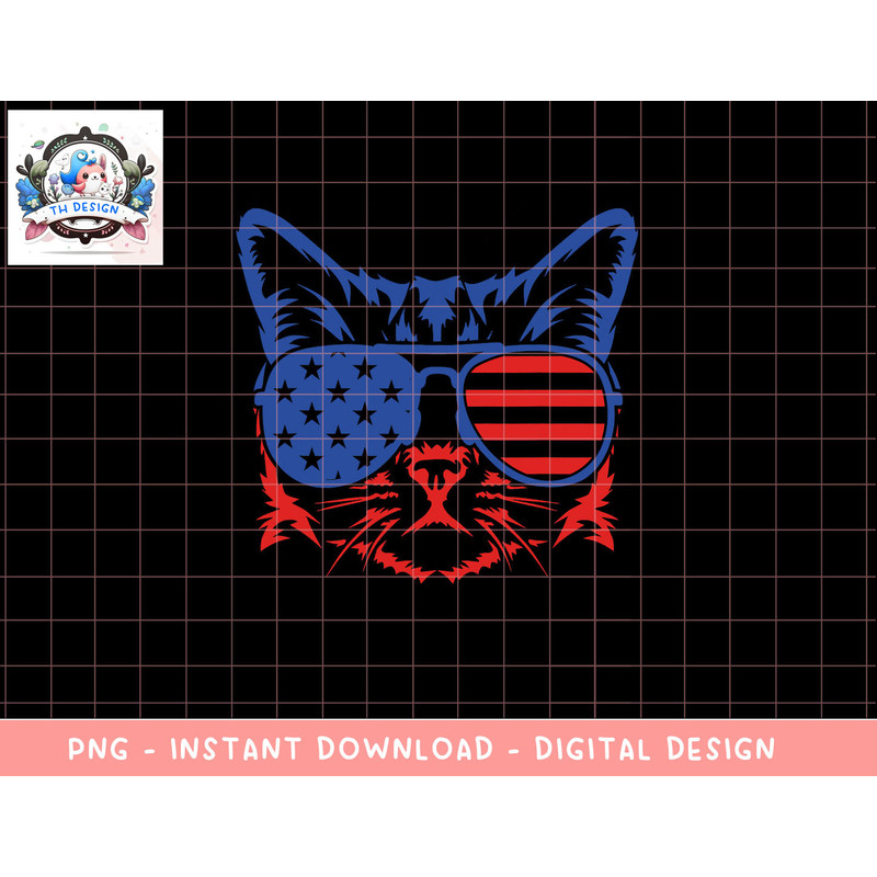 Patriotic Cat 4th Of July Meowica American Flag Sunglasses png, sublimation copy.jpg