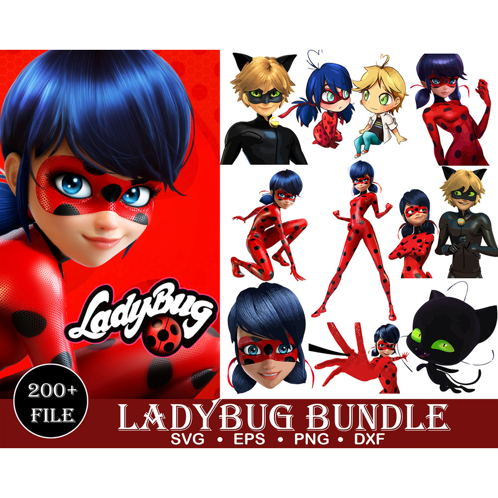 200 Ladybug Png, Ladybug Bundle, Ladybug layered, Ladybug clipart, Lady Bug SVG, Love Bug SVG, Ladybug Bundle SVG no Cricut.jpg
