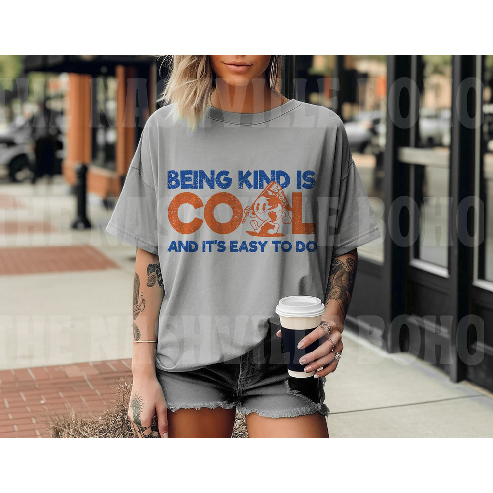 It's Cool to be Kind Tee, Be Kind Tee, Comfort Colors Tee, Kindness T-shirt, Vintage Inspired unisex Tee, Comfort Colors T-shirt - 4.jpg