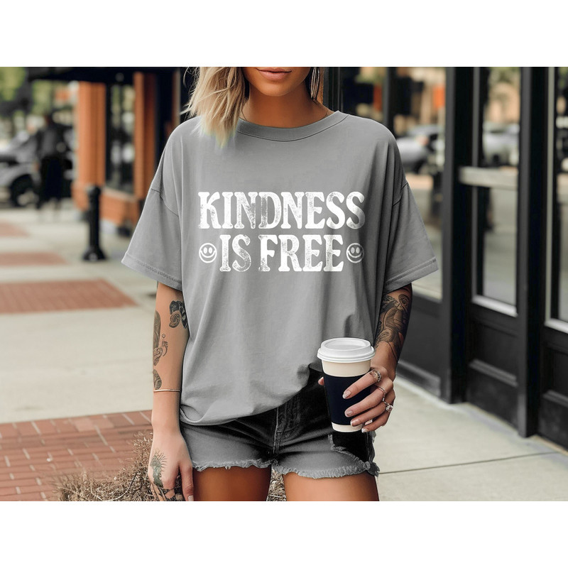 Kindness is Free Tee, Free to be Kind Tee, Comfort Colors Tee, Kindness is Free T-shirt, Vintage Inspired unisex Tee, Comfort Colors T-shirt - 3.jpg