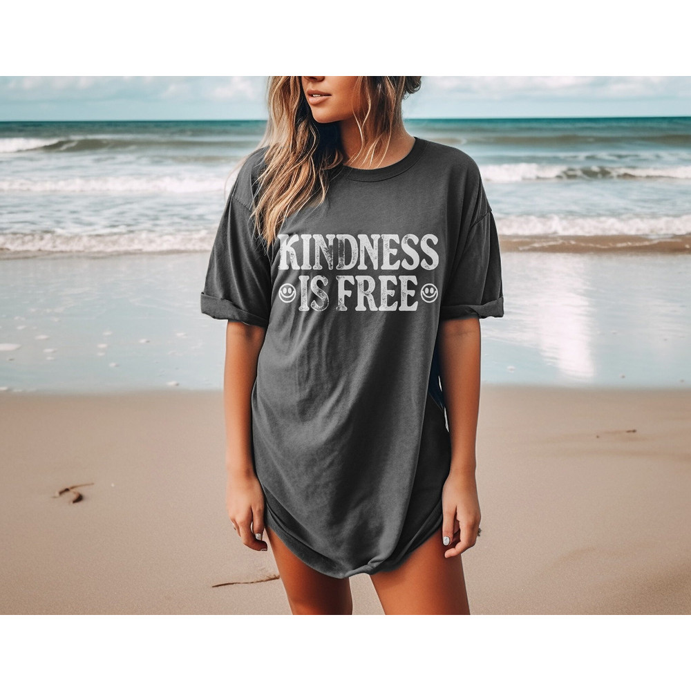 Kindness is Free Tee, Free to be Kind Tee, Comfort Colors Tee, Kindness is Free T-shirt, Vintage Inspired unisex Tee, Comfort Colors T-shirt - 5.jpg