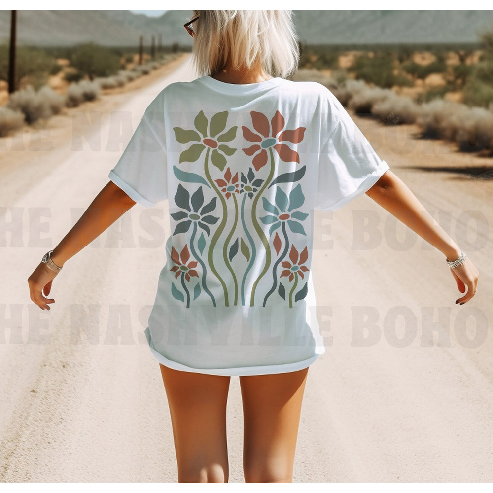 Stay Wild T-shirt, Wildflower Tee, Flower Child Tee, Vintage Inspired, Unisex Tee, Comfort Colors T-shirt, Oversized Tee, Festival Tee - 2.jpg