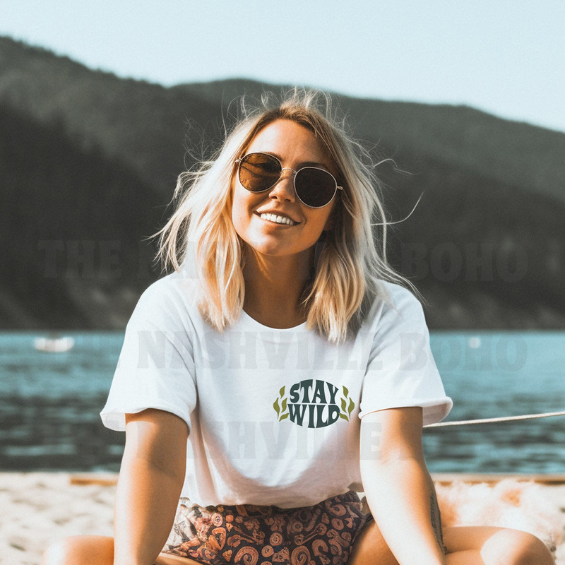 Stay Wild T-shirt, Wildflower Tee, Flower Child Tee, Vintage Inspired, Unisex Tee, Comfort Colors T-shirt, Oversized Tee, Festival Tee - 3.jpg