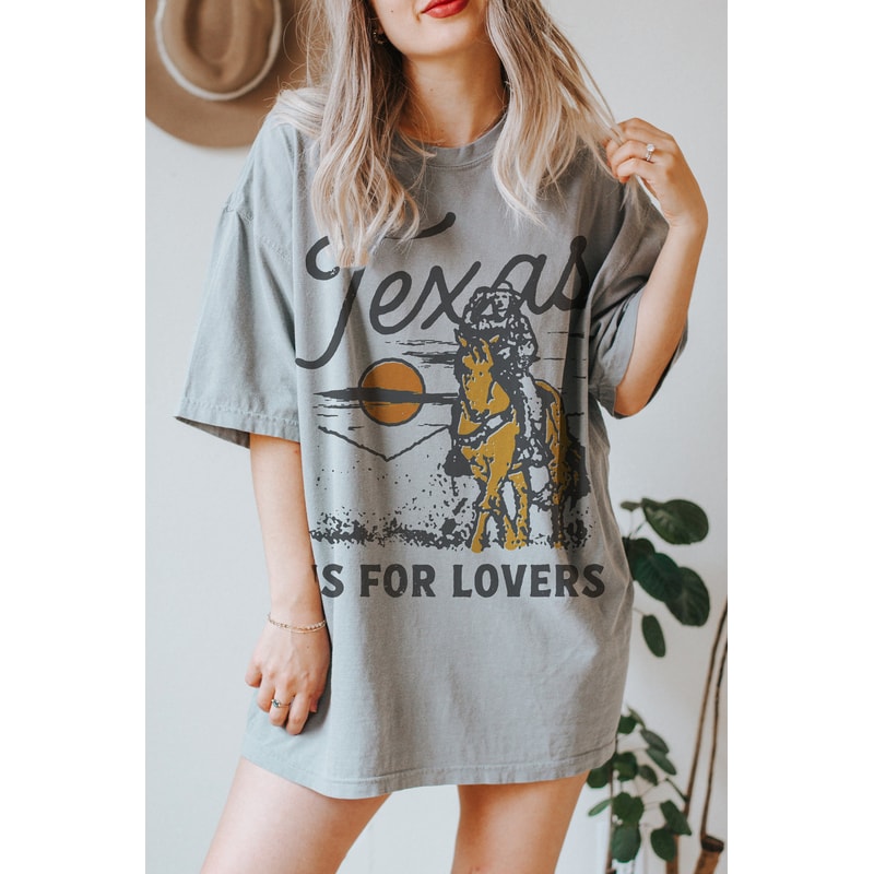 Texas is for Lovers Tee, Comfort Colors Tee, Texas T-shirt, Texas Vintage Inspired T-shirt, Desert Tee, Unisex Tee, Oversized Tee - 3.jpg
