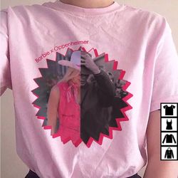 barbenheimer barbie and oppenheimer shirt, barbie movie shirt, the ultimate double feature, oppenheimer 2023 movie barbi
