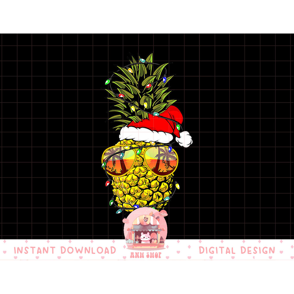 Pineapple Christmas Tree or Christmas in July Pineapple png, sublimation copy.jpg