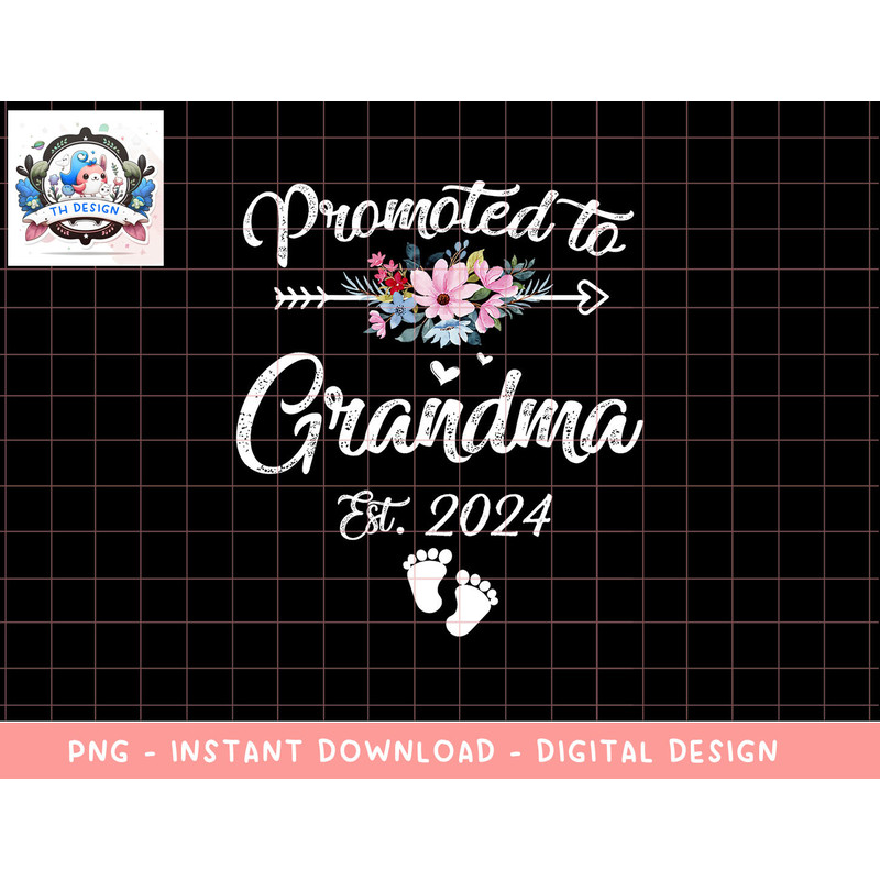 Promoted To Grandma 2024 First Time New Grandma Pregnancy png, sublimation copy.jpg
