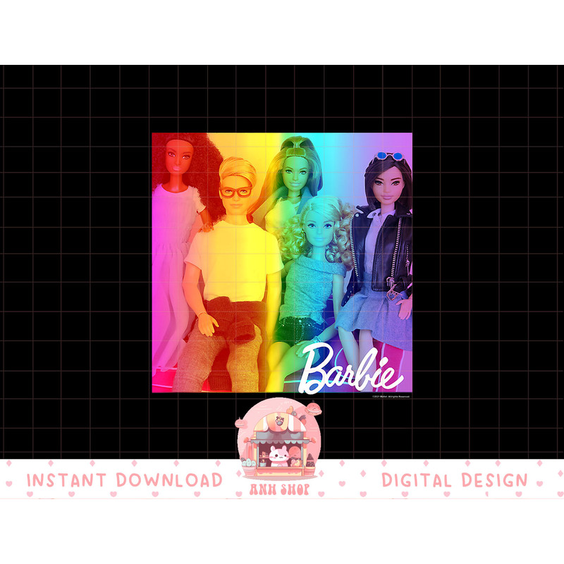 Rainbow Barbie Doll Group png, sublimation copy.jpg