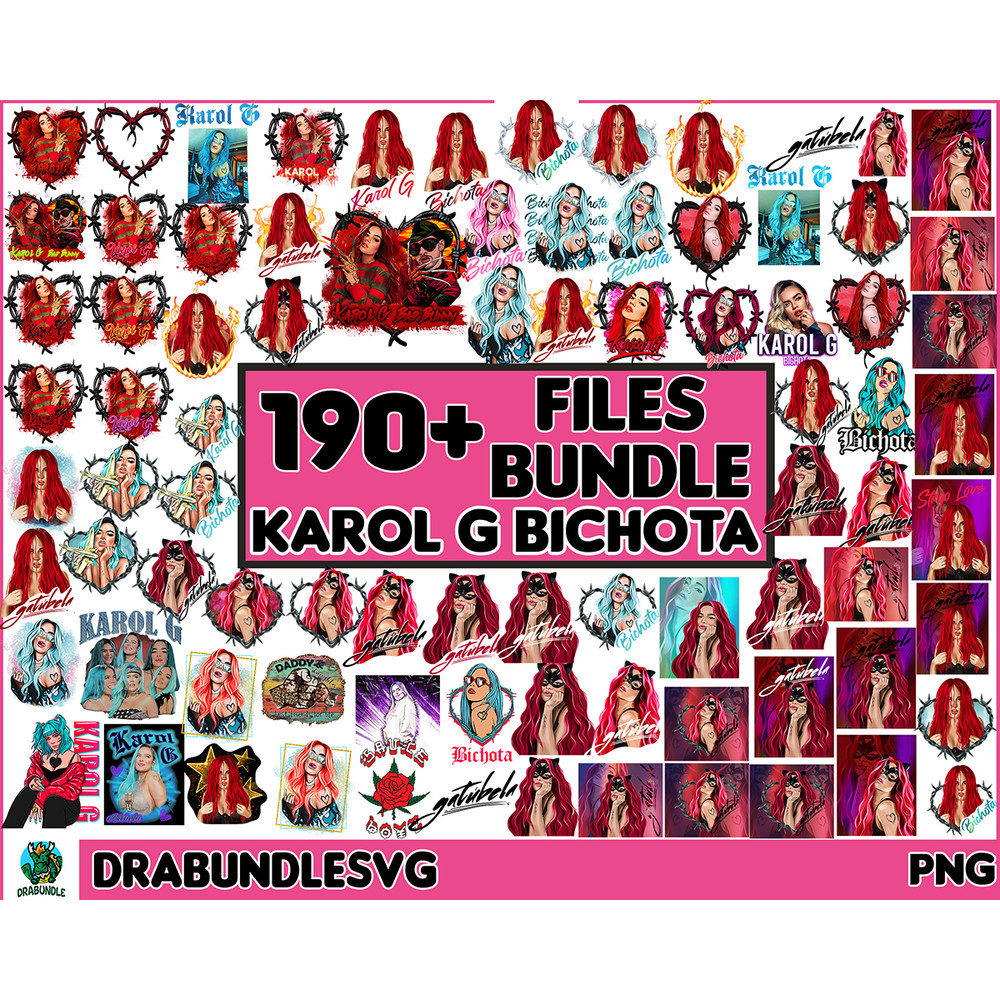 190 Karol G With Red Hair Png, Bad Bunny png, Horror Movies Png, Bichota Png, La Bichota Png, Karol G Red Hair Design, Karol G Tattoo, Sublimation Designs Insta