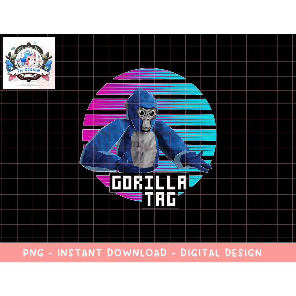 Retro gorilla tag shirt, gorilla tag merch monke boys gifts png, sublimation copy.jpg