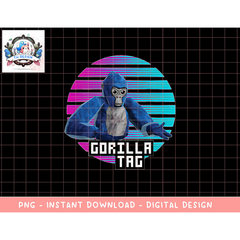 Retro gorilla tag shirt, gorilla tag merch monke boys gifts png, sublimation copy.jpg