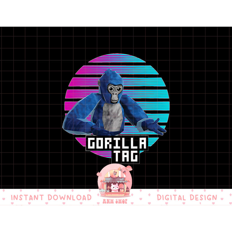 Retro gorilla tag shirt, gorilla tag merch monke boys gifts png, sublimation copy.jpg