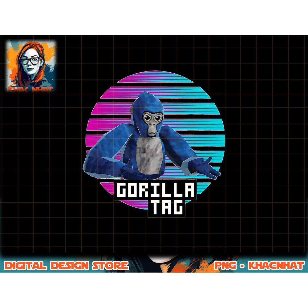 Retro gorilla tag shirt, gorilla tag merch monke boys gifts png, sublimation copy.jpg